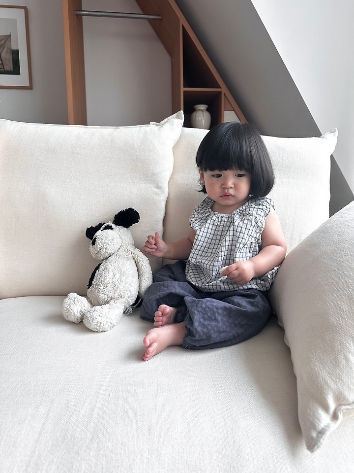 Ko And Ko - Korean Baby Fashion - #babyboutique - Bubble Banding Top (Check) - 12