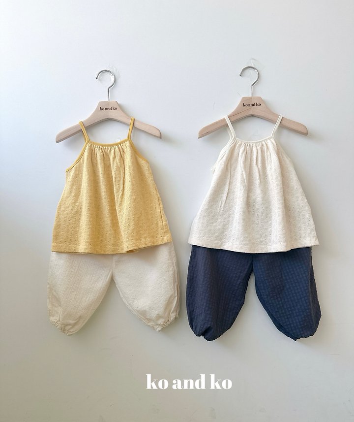 Ko And Ko - Korean Baby Fashion - #babyboutiqueclothing - Fried Shirring Sleeveless Top - 7