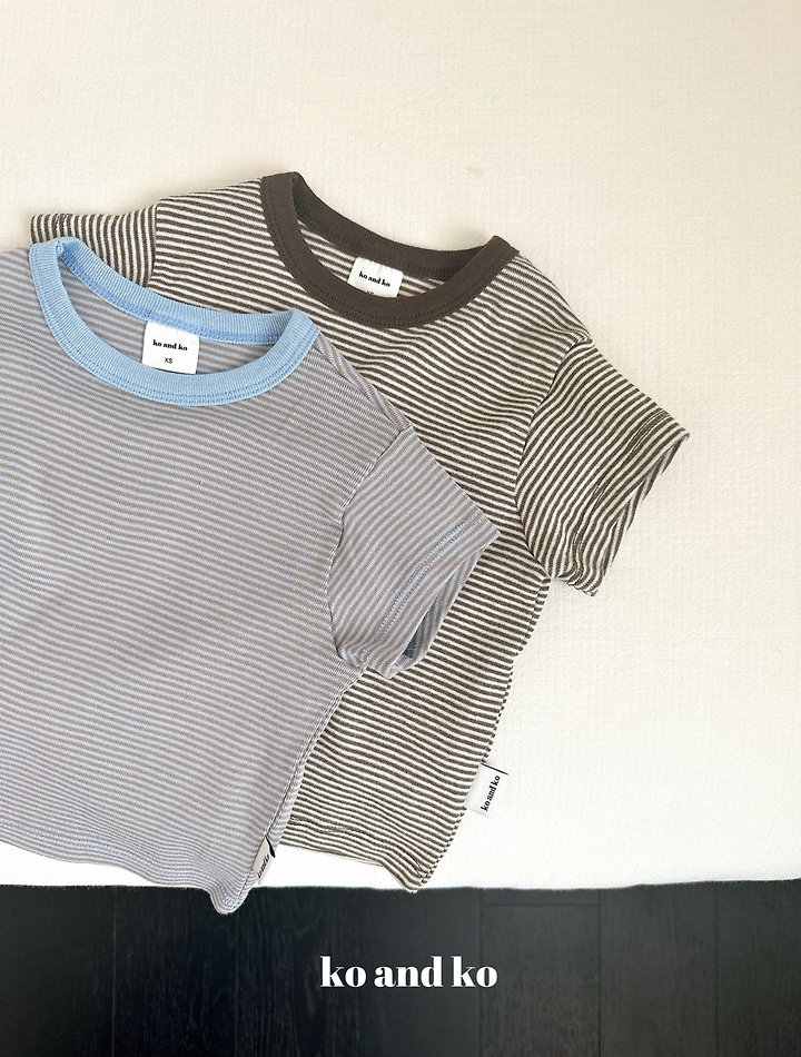 Ko And Ko - Korean Baby Fashion - #babyboutiqueclothing - Muse Striped Tee