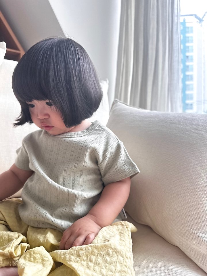 Ko And Ko - Korean Baby Fashion - #babyclothing - Eyelet Tee - 9