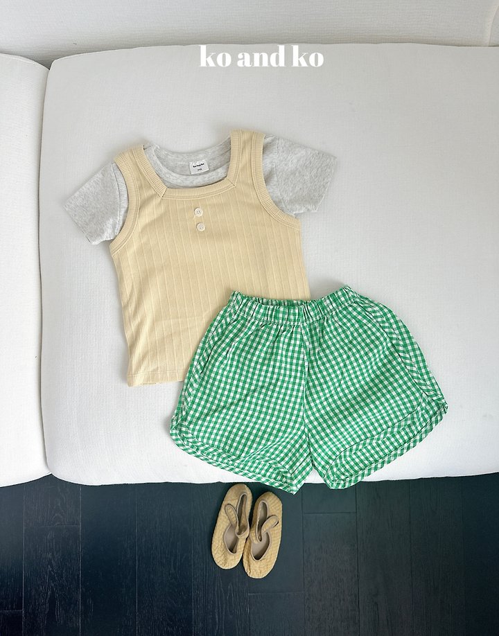 Ko And Ko - Korean Baby Fashion - #babyfashion - Check Rappa Pants - 6