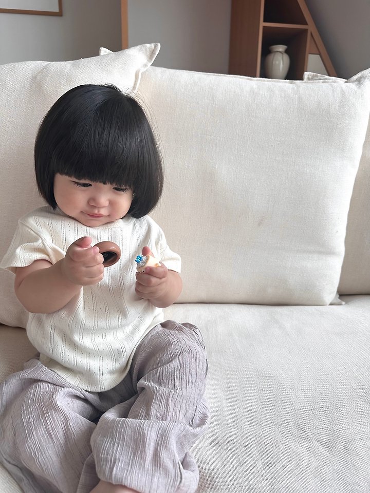 Ko And Ko - Korean Baby Fashion - #babyfever - Eyelet Tee - 11