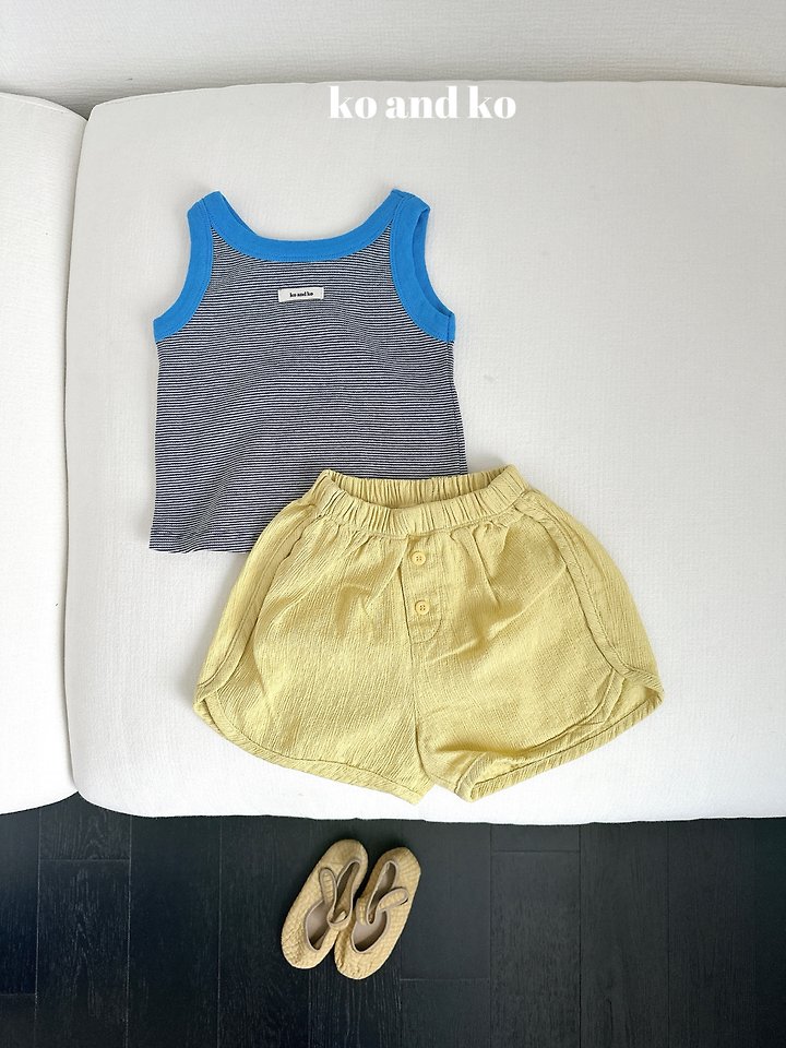 Ko And Ko - Korean Baby Fashion - #babyfever - Button Rappa Pants - 5