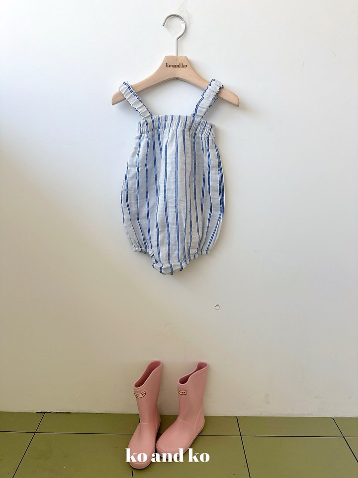 Ko And Ko - Korean Baby Fashion - #babygirlfashion - Stripe Baby Suit - 3