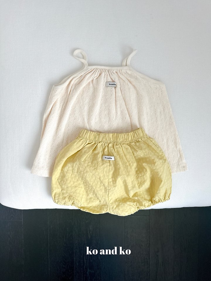 Ko And Ko - Korean Baby Fashion - #babygirlfashion - Fried Shirring Sleeveless Top - 11