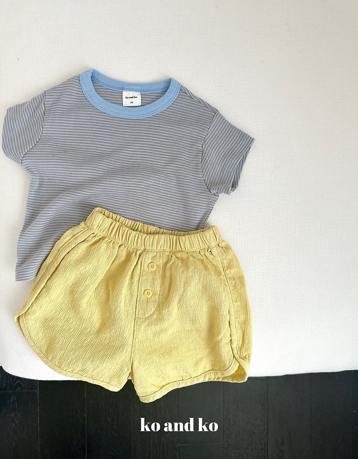 Ko And Ko - Korean Baby Fashion - #babygirlfashion - Button Rappa Pants - 6