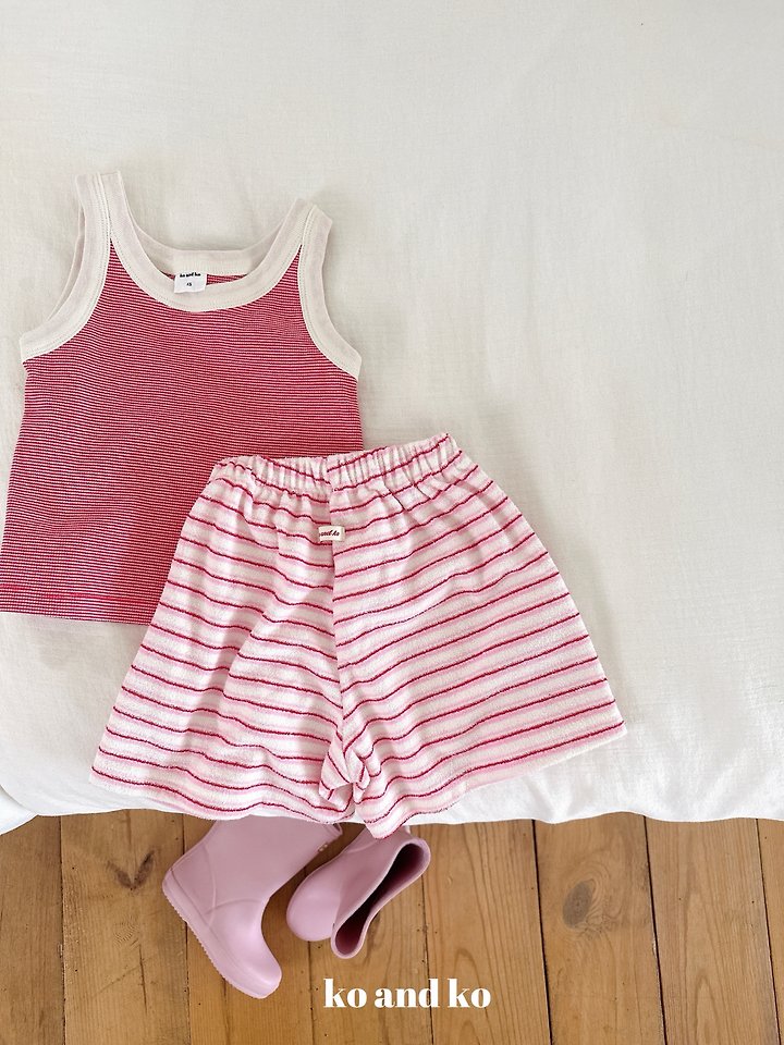 Ko And Ko - Korean Baby Fashion - #babyfever - Color Pop Sleeveless Top - 4