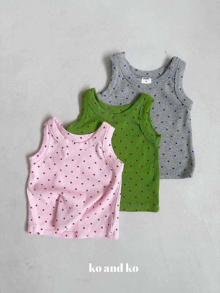 Ko And Ko - Korean Baby Fashion - #babygirlfashion - Circle Sleeveless Top - 3