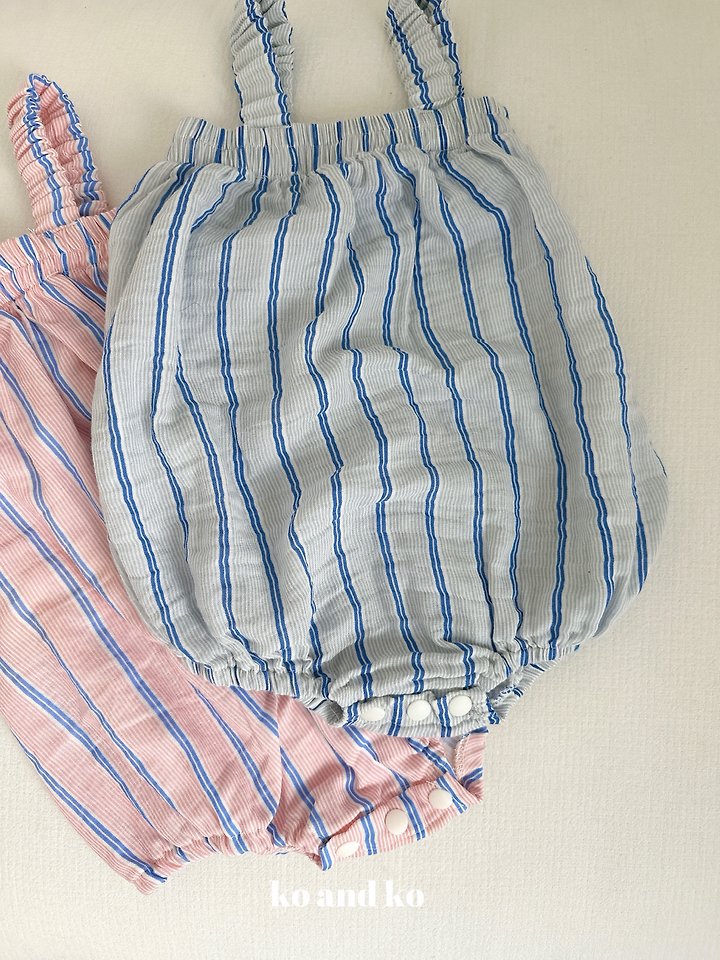 Ko And Ko - Korean Baby Fashion - #babygirlfashion - Stripe Baby Suit - 4
