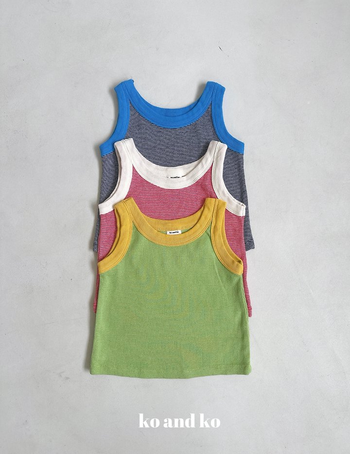 Ko And Ko - Korean Baby Fashion - #babylifestyle - Color Pop Sleeveless Top - 5