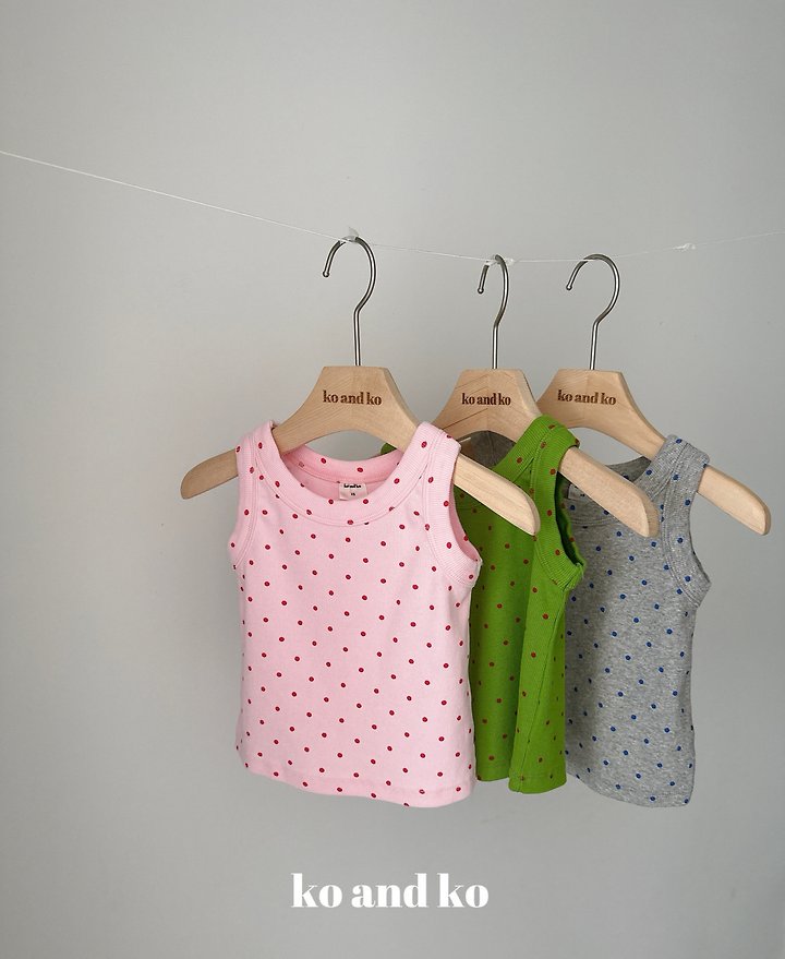Ko And Ko - Korean Baby Fashion - #babyoninstagram - Circle Sleeveless Top - 5