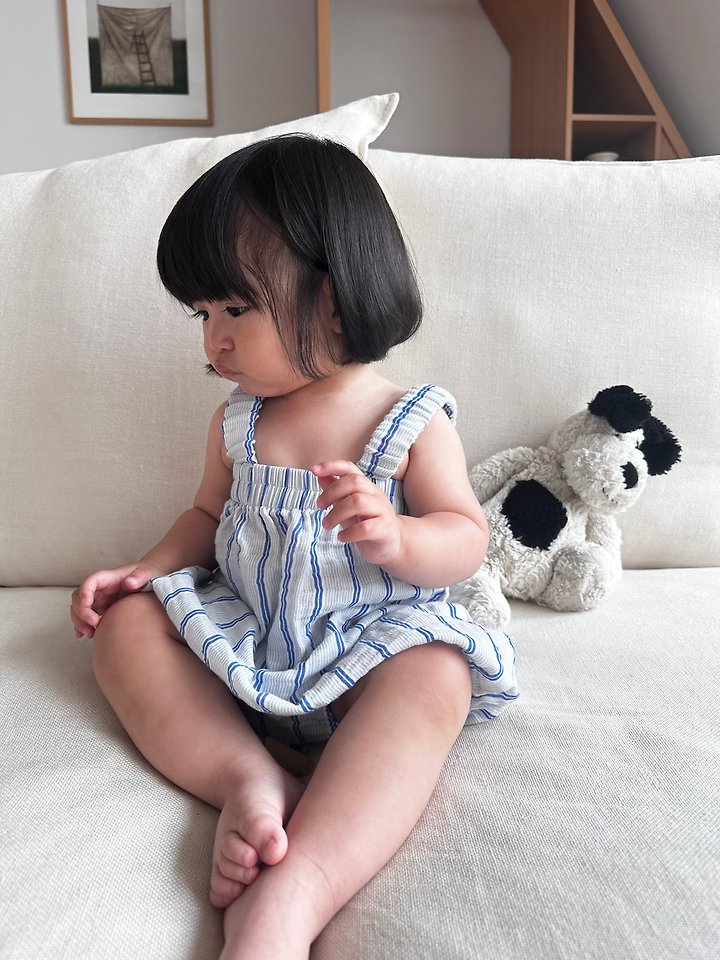 Ko And Ko - Korean Baby Fashion - #babyootd - Stripe Baby Suit - 6