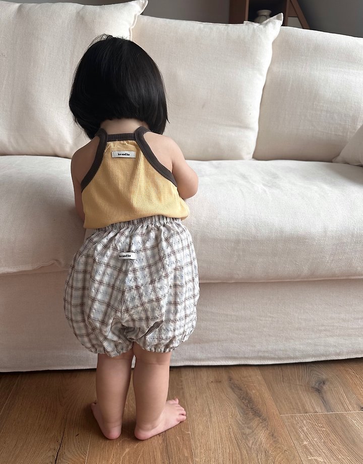 Ko And Ko - Korean Baby Fashion - #babyootd - Combo Strap Sleeveless Top - 5