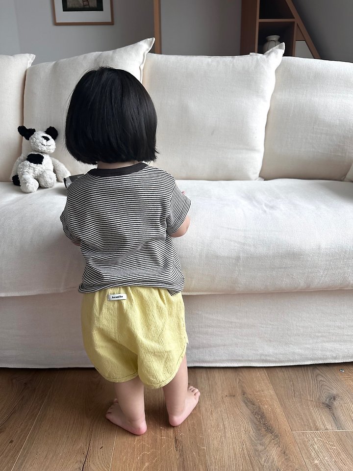 Ko And Ko - Korean Baby Fashion - #babyootd - Button Rappa Pants - 9