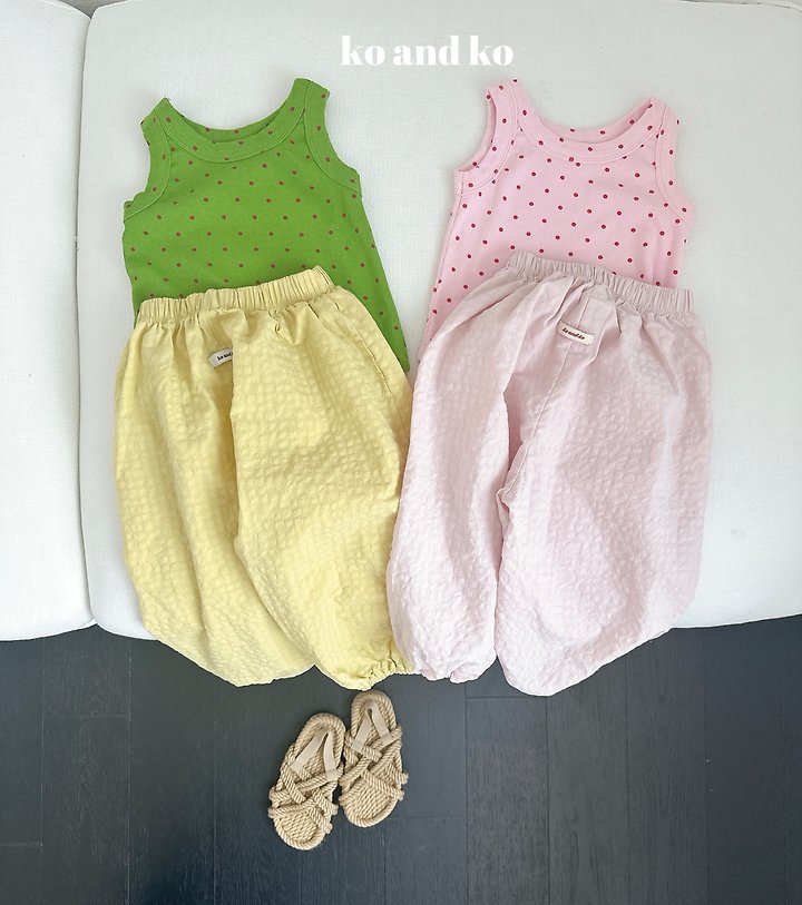 Ko And Ko - Korean Baby Fashion - #babyootd - Circle Sleeveless Top - 6
