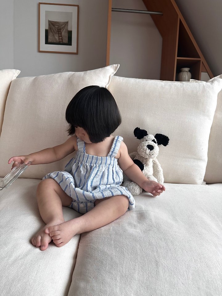 Ko And Ko - Korean Baby Fashion - #babyoutfit - Stripe Baby Suit - 8