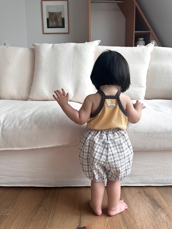 Ko And Ko - Korean Baby Fashion - #babyoutfit - Combo Strap Sleeveless Top - 6
