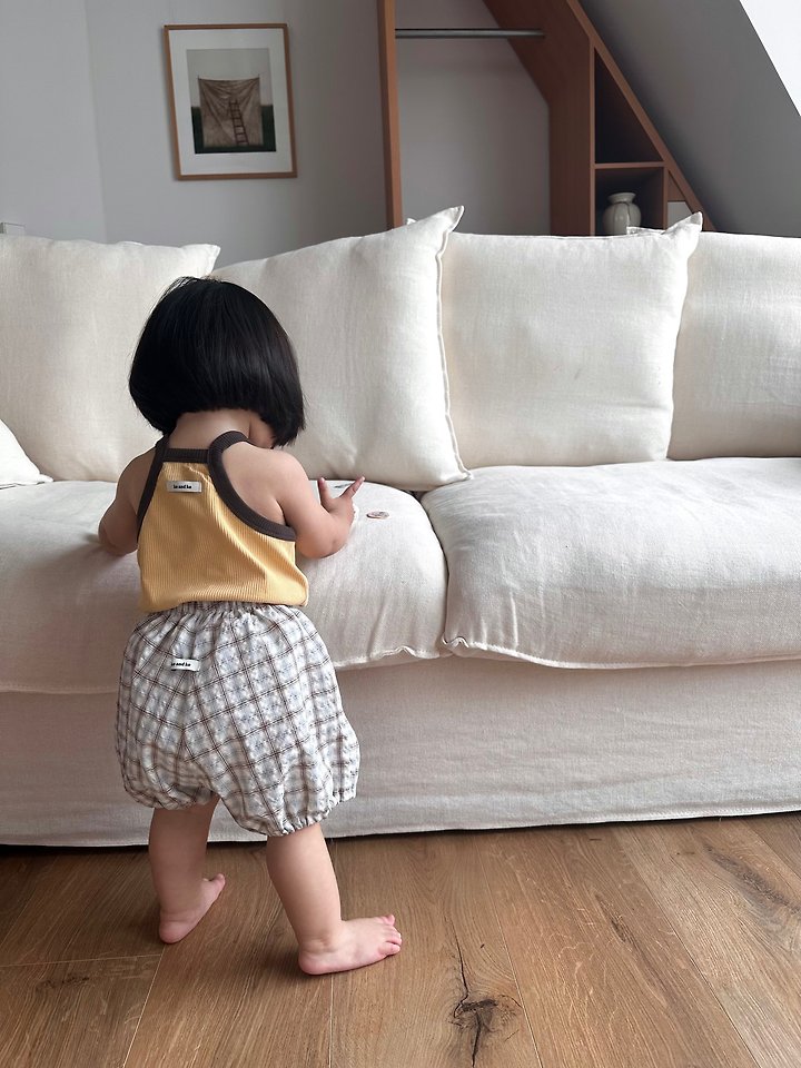 Ko And Ko - Korean Baby Fashion - #babyoutfit - Combo Strap Sleeveless Top - 7