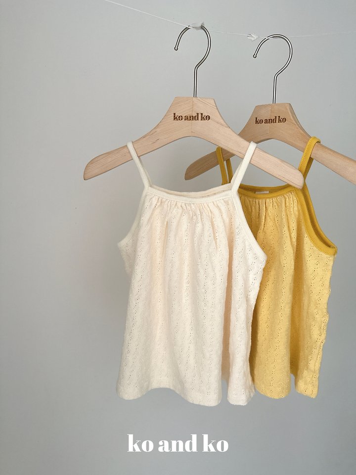 Ko And Ko - Korean Baby Fashion - #babyoutfit - Fried Shirring Sleeveless Top