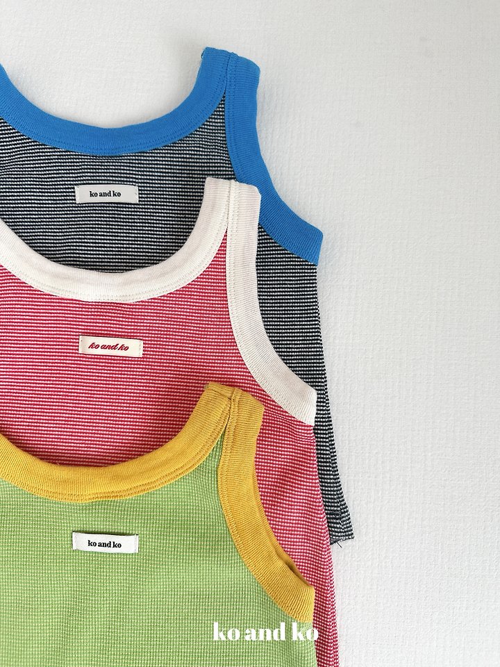 Ko And Ko - Korean Baby Fashion - #babyoutfit - Color Pop Sleeveless Top - 8
