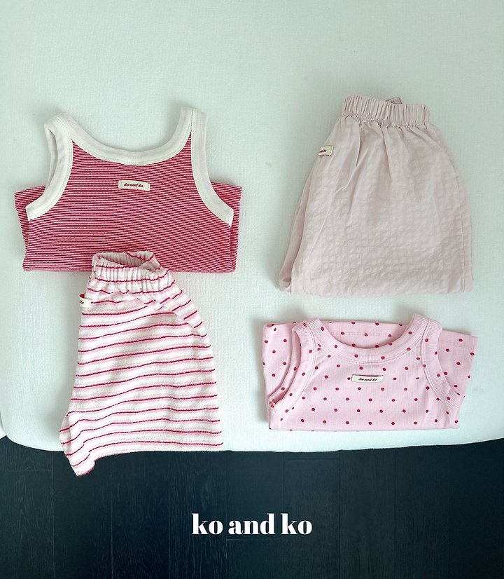 Ko And Ko - Korean Baby Fashion - #babyoutfit - Circle Sleeveless Top - 7