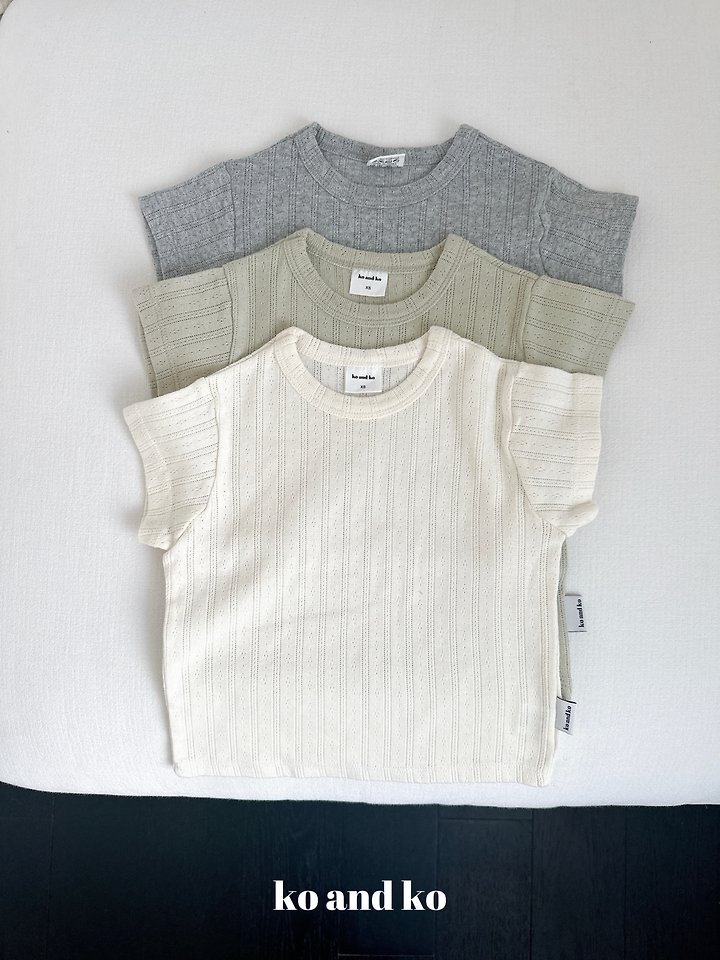 Ko And Ko - Korean Baby Fashion - #babywear - Eyelet Tee - 3
