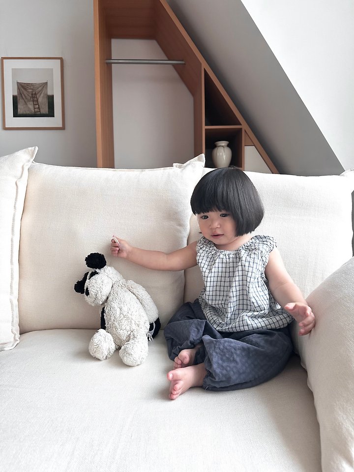 Ko And Ko - Korean Baby Fashion - #babywear - Bubble Banding Top (Check) - 8
