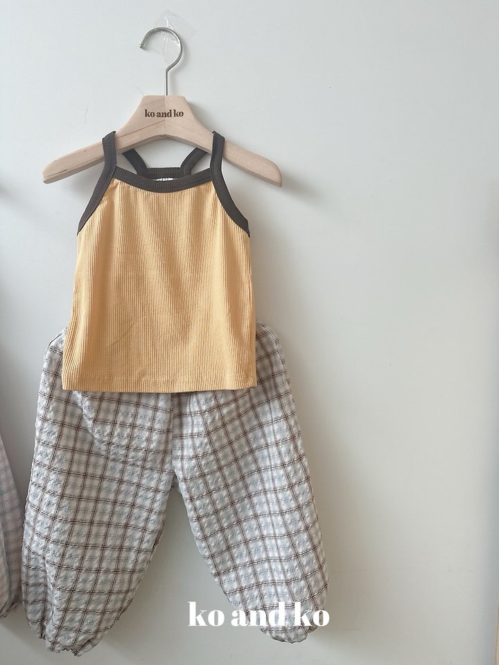 Ko And Ko - Korean Baby Fashion - #onlinebabyboutique - Combo Strap Sleeveless Top - 9