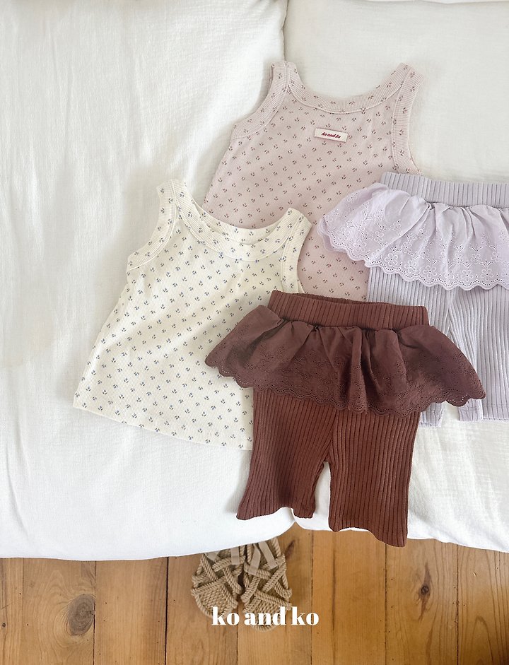 Ko And Ko - Korean Baby Fashion - #onlinebabyboutique - Flo Ribbed Leggings - 2