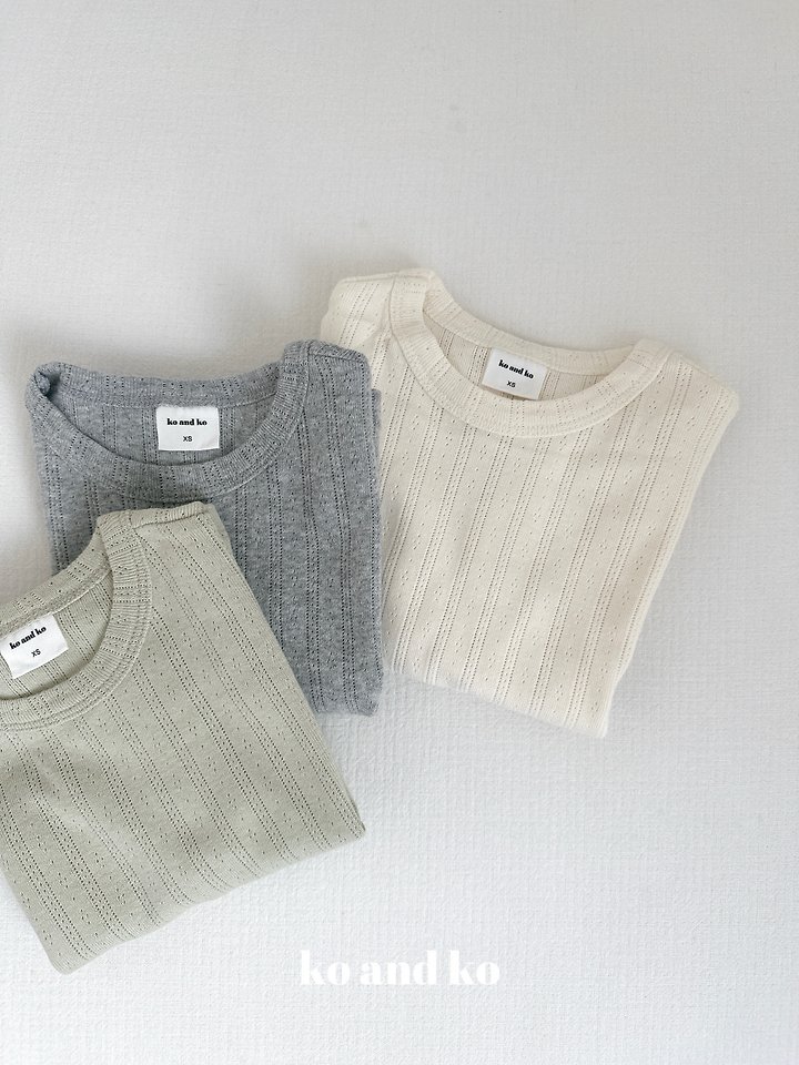 Ko And Ko - Korean Baby Fashion - #onlinebabyshop - Eyelet Tee - 5