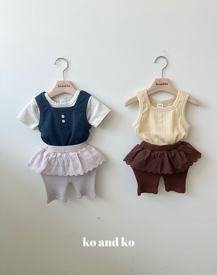 Ko And Ko - Korean Baby Fashion - #onlinebabyshop - Flo Ribbed Leggings - 3