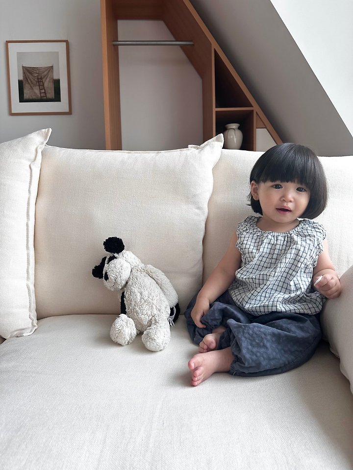 Ko And Ko - Korean Baby Fashion - #smilingbaby - Bubble Banding Top (Check) - 11