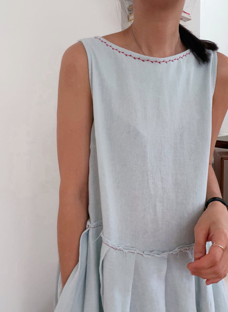 Lagrass - Korean Women Fashion - #momslook - Leaf One-piece - 6