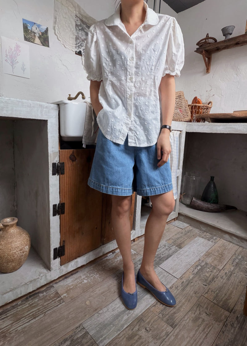 Lagrass - Korean Women Fashion - #momslook - Songi Embroidered Blouse - 2