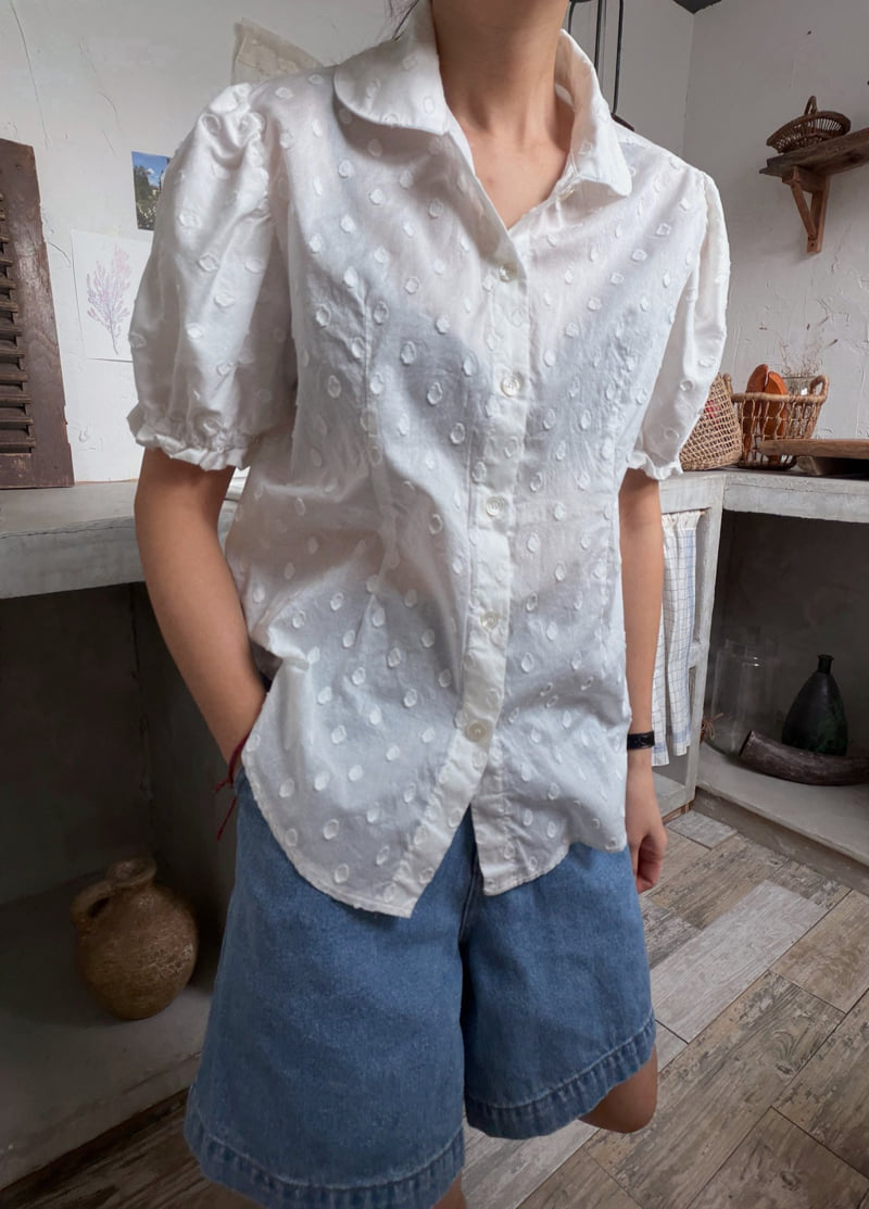 Lagrass - Korean Women Fashion - #momslook - Songi Embroidered Blouse - 4