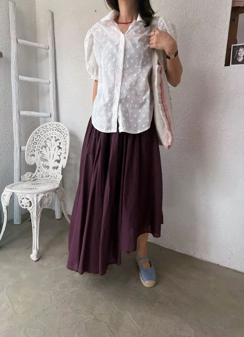 Lagrass - Korean Women Fashion - #restrostyle - Songi Embroidered Blouse - 9