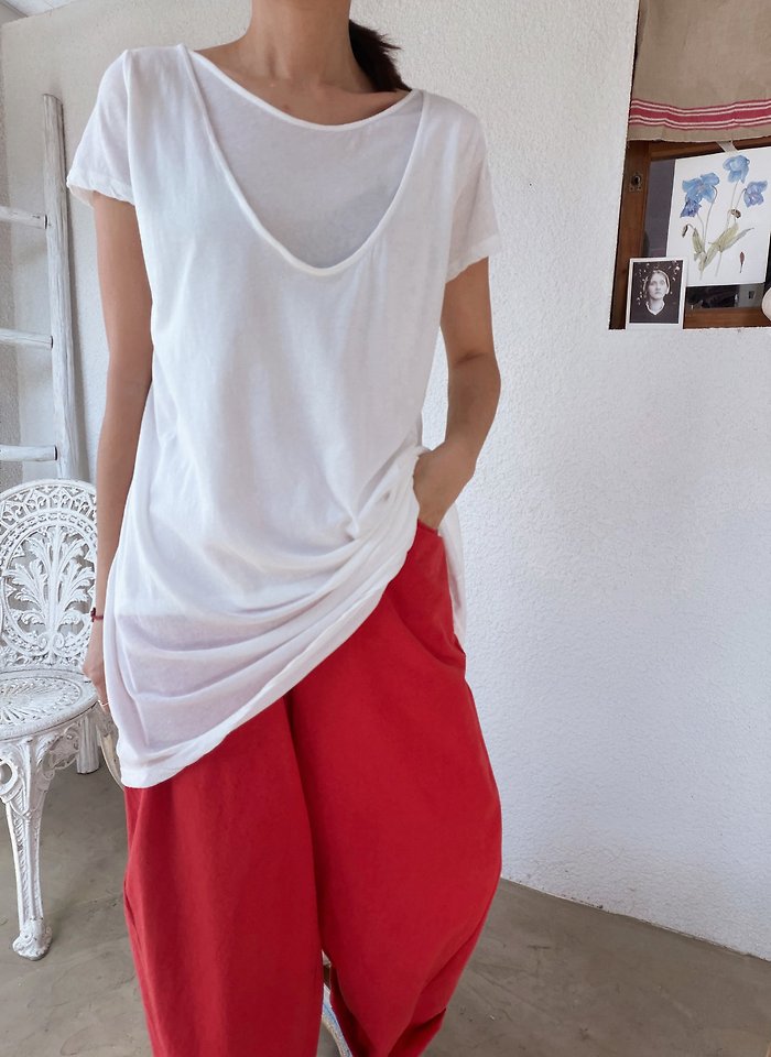 Lagrass - Korean Women Fashion - #vintageinspired - Cooling Tee - 3