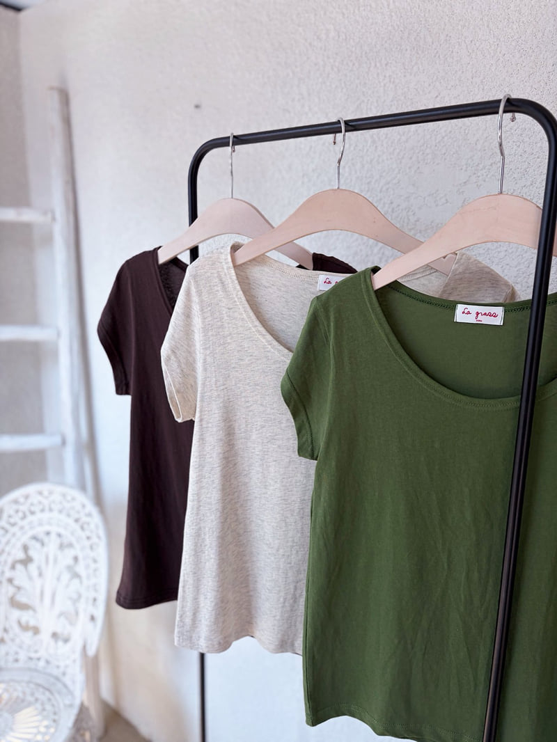 Lagrass - Korean Women Fashion - #vintageinspired - Return Tee - 8