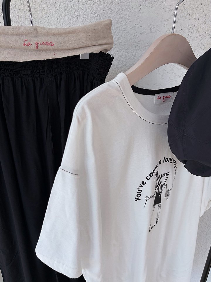 Lagrass - Korean Women Fashion - #womensfashion - Long Way Tee - 8