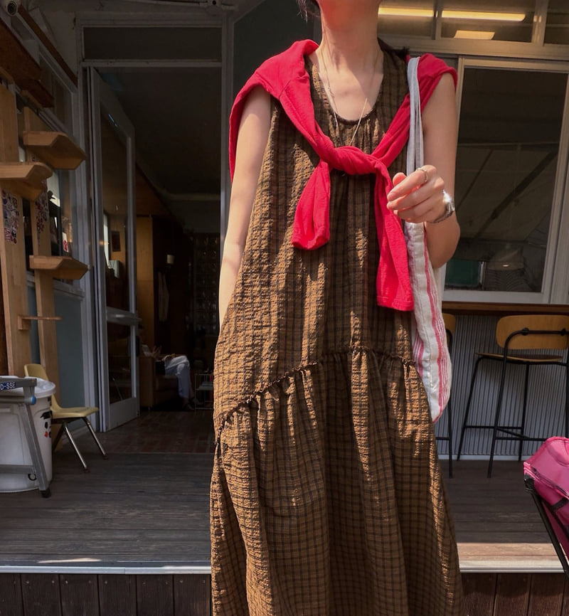 Lagrass - Korean Women Fashion - #womensfashion - Better Check One-piece