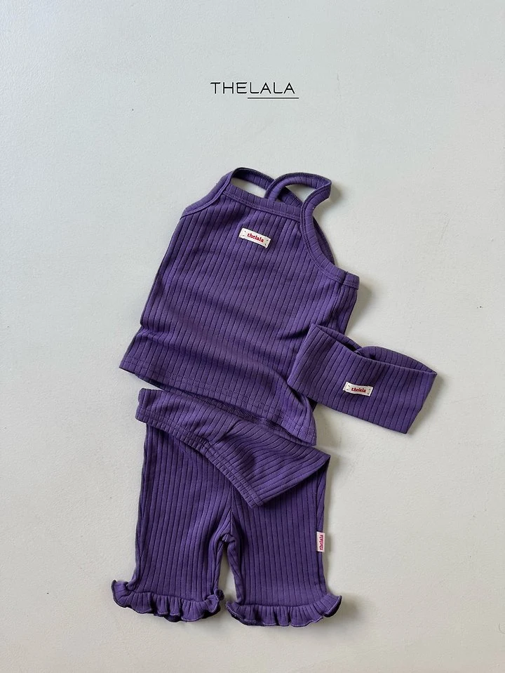 Lala - Korean Baby Fashion - #babyboutique - Purple Sleeveless Top - 9
