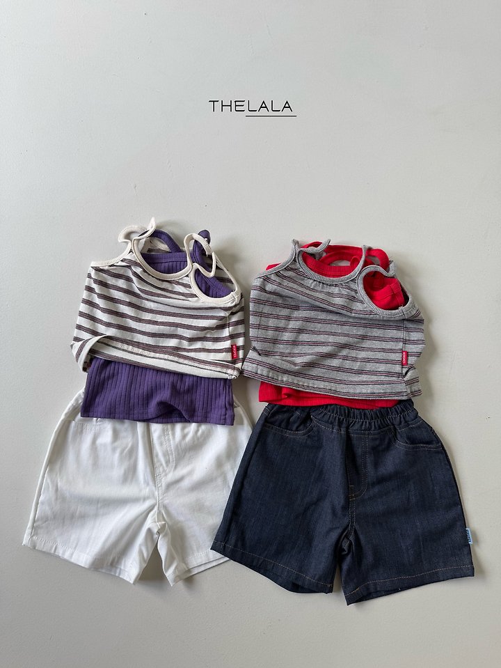 Lala - Korean Baby Fashion - #babyfashion - Purple Sleeveless Top - 12
