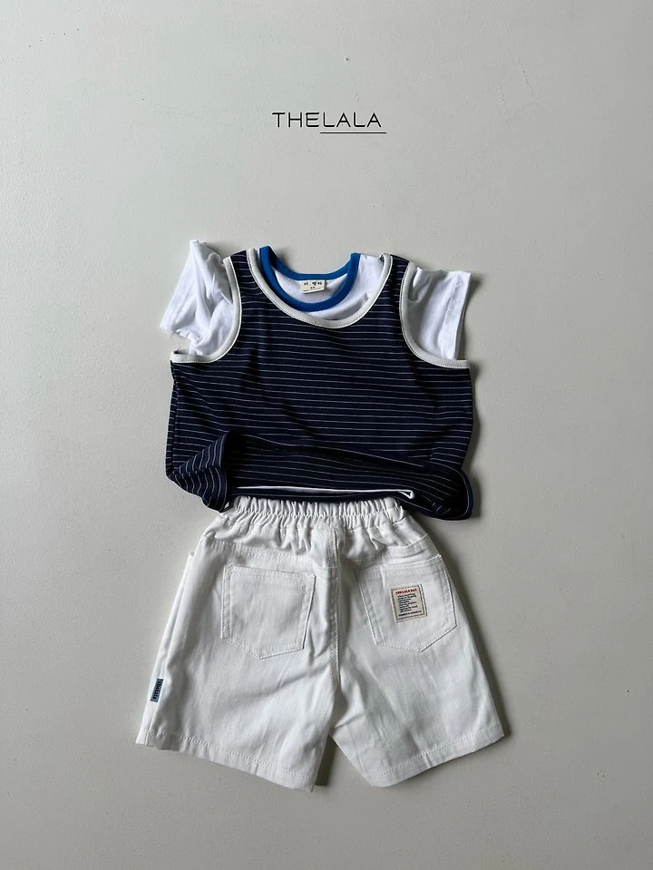 Lala - Korean Baby Fashion - #babylifestyle - Boxy Stripe Sleeveless Top - 12