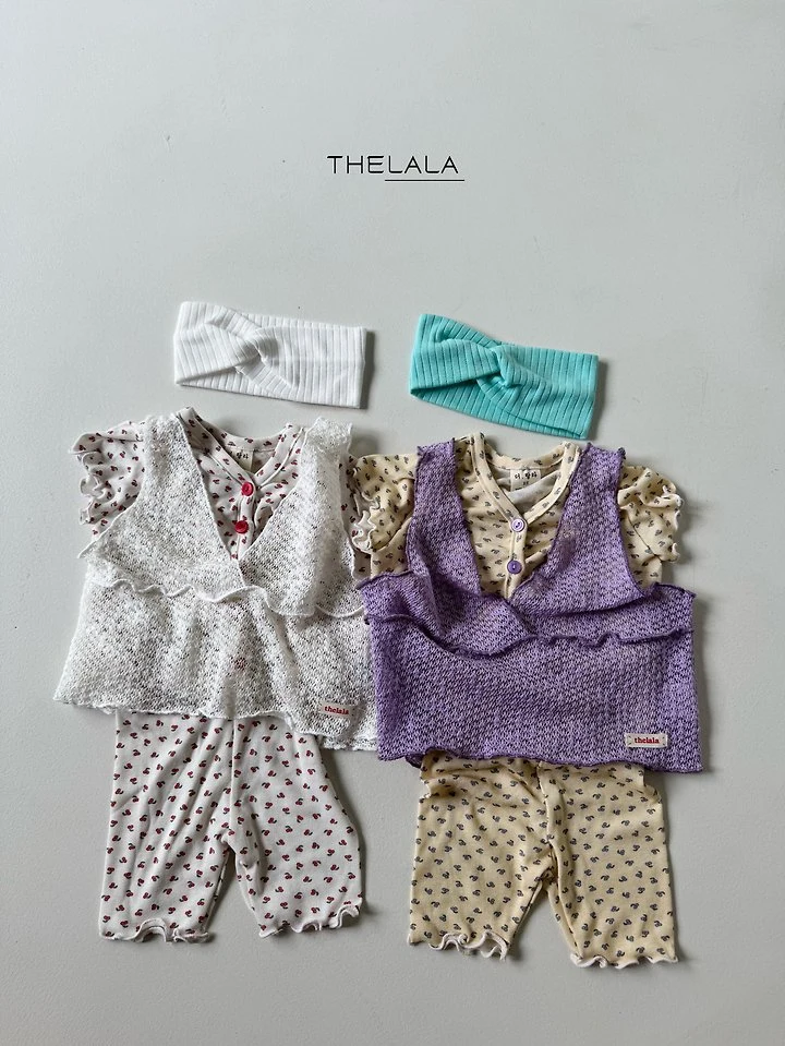 Lala - Korean Baby Fashion - #babylifestyle - Mesh Knit Vest - 3