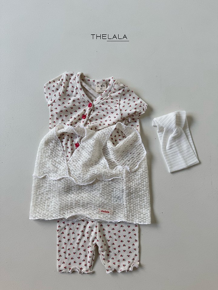 Lala - Korean Baby Fashion - #babyoninstagram - Cherry Set - 5