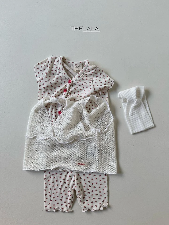 Lala - Korean Baby Fashion - #babyootd - Mesh Knit Vest - 5
