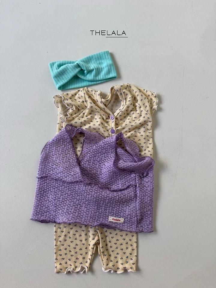 Lala - Korean Baby Fashion - #babyoutfit - Mesh Knit Vest - 7