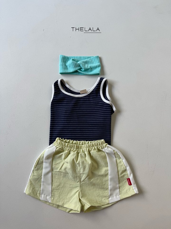 Lala - Korean Baby Fashion - #onlinebabyboutique - Boxy Stripe Sleeveless Top - 3