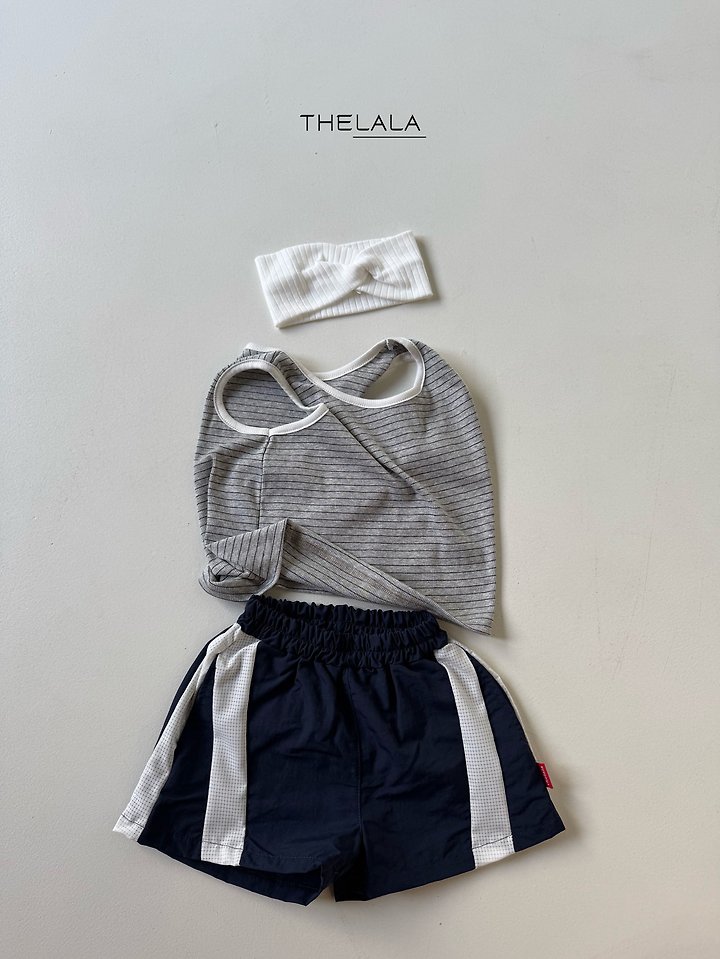 Lala - Korean Baby Fashion - #onlinebabyboutique - Boxy Stripe Sleeveless Top - 4