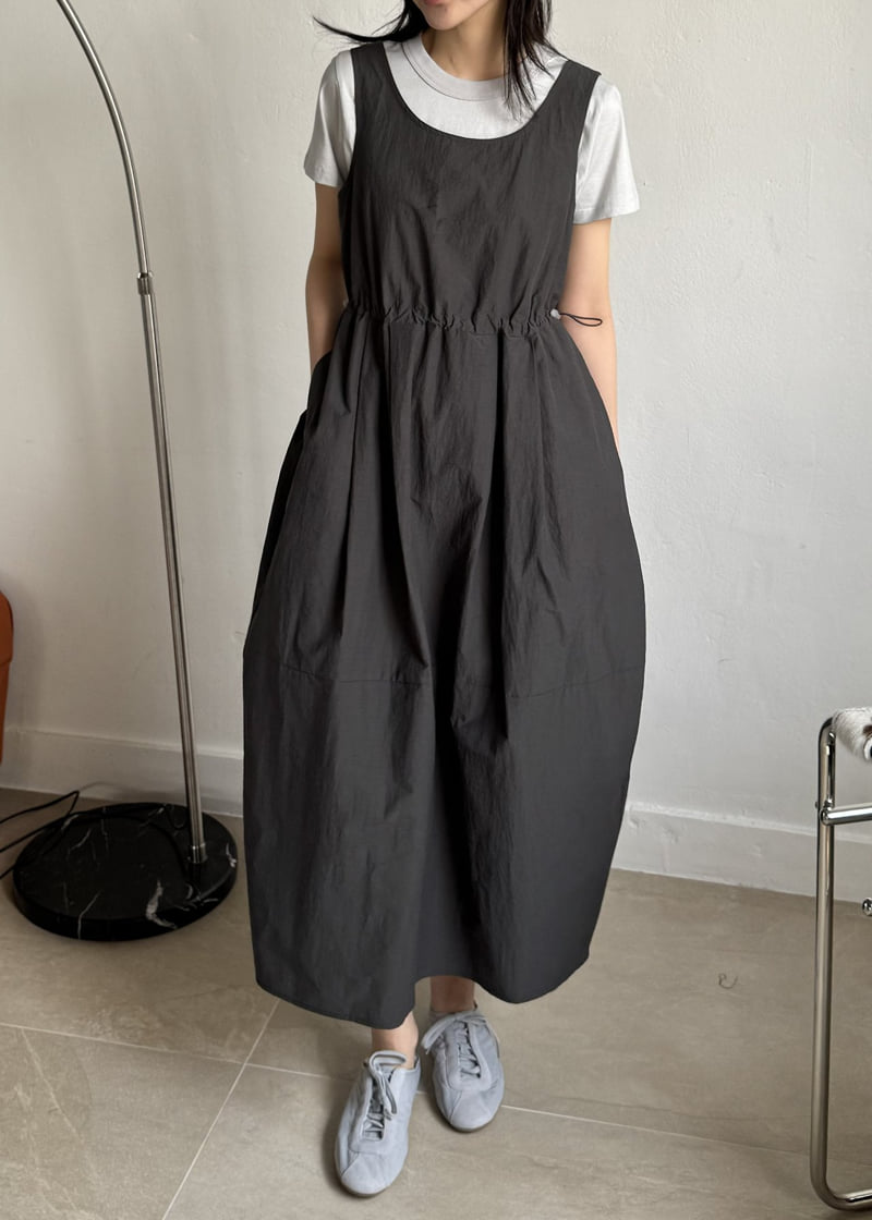 Le Etoile - Korean Women Fashion - #momslook - U-Neck One-piece - 5